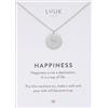 LUUK LIFESTYLE Collana Acciaio Inox con Ciondolo Alpaca, Argento, 50cm