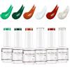 Nicedeco Kit Smalto Semipermanente Natale Unghie Smalto Rosso Unghie Smalti Gel per Unghie Lampada UV LED Soak Off Nail Polish Normal Set 27, 6x8ML