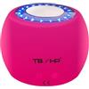TBPHP Massaggiatore facciale a caldo e a freddo 2 in 1 luce-rossa, apparecchio wireless multifunzione per il viso, massaggiatore elettrico per il viso e per il collo