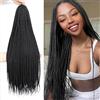 TGYHCJBY Pre-Looped Box Braids Crochet Hair Extensions 22 Inch Synthetic Goddess Braiding Hair for Black Women