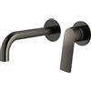 Mariner Tao rubinetto lavabo a parete proiezione: 250 mm, per corpo incasso smart, TAO1111-GM+BOT0258-GM, Tao antracite spazzolato [Rubinetteria Bagno > Rubinetteria Lavabo]