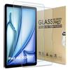 Bighan Pellicola salvaschermo compatibile per IPad Air 2024 11'', confezione da 2, pellicola in vetro temperato con durezza 9H, pellicola trasparente antibolle, copertura totale