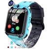 JUBUNRER Smartwatch Bambini GPS Telefono SOS IP68 Impermeabile Sveglia Gioco HD Foto Orologio Bambino Bambina Compleanno- Regalo- con Ragazzi Ragazze