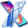iVoler Cover per Samsung Galaxy A70, Custodia Trasparente per Assorbimento degli Urti con Paraurti in TPU Morbido, Sottile Morbida in Silicone TPU Protettiva Case