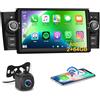 Hikity 4Core+64G Android Autoradio per Fiat Punto 2005-2009/Fiat Linea 2007-2011, 7 Pollici Touchscreen Stereo Auto Bluetooth con Senza fili Carplay Android Auto FM/RDS GPS WiFi SWC AHD Retrocamera