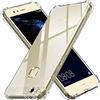 iVoler Cover per Huawei P10 Lite, Custodia Trasparente per Assorbimento degli Urti con Paraurti in TPU Morbido, Sottile Morbida in Silicone TPU Protettiva Case