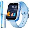 OKYUK T45 Smartwatch 4G per Bambini - GPS Tracker, Orologio da Polso con Video Phone Call, Messaggi, Modalità Scuola, Funzione SOS, Fotocamera