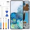 LADYSON Schermo LCD TFT per Samsung Galaxy S20 Plus 5G Sostituzione dello schermo con telaio per Samsung S20 Plus G985 G985A G985F G985P G9860 Display LCD Touch Screen Digitizer Montaggio Completo Blu