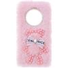 YKTO Peluche Coniglio Custodia per Realme 12+ 5G Cover Ragazze Shiny Bow Pearl Bear Simpatico Peluche Morbido Peluche Coniglio Silicone Case per Realme 12+ 5G,Orso di Perle Rosa