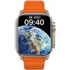 JINSHANGZI Original Hello Watch 3 Plus Smart Watch Men AMOLED NFC Compass Smartwatch Always on Display 4GB Rom Local Music for Android iOS (Orange)