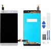 Generico Schermo LCD per Huawei P8 Lite LCD Display Digitizer Vetro Touch Schermo Ricambio Assembly Bianco (Not Fit for P8 Lite 2017)