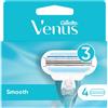 Gillette Venus Smooth Lametta Per Rasoio Donna A 3 Lame 4 Pezzi