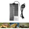 PeSandy Tappetino Riscaldante Rettili, 28x15CM Tappetino Riscaldante per Terrario, Termoforo Rettili con 7 Pulsanti di Regolazione della Temperatura per Tartaruga Serpenti Lucertola Geco Rana