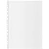 Esselte Buste Perforate Riciclate Office in PPL Antiriflesso, per Archiviare Documenti in Formato A4, Confezione da 20 Buste Perforate in Plastica e Goffrata, 628214