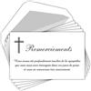 AFIE C5209 Ringraziamenti condoglianze, set di 5 biglietti identificativi e buste bianche, formato 9 x 14 cm, testo simpatico, morte funerale funerale lutto, prodotti in Francia