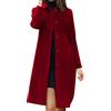 Fulidngzg Cappotto Donna Invernale Cashmere Taglie Forti con Bottoni Trench Cappotto Lana Elegante Offerta Sfiancato Giacca Invernale Antivento Cammello Giubbotto Manica Lunga Curvy Cappotto Lungo
