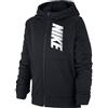 Nike Felpa con Cappuccio Ragazzo - CZ3947 (XS, Nero)