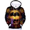 QJIRZB FNAF Kids Adult Hoodie 3D Stampato Five Notti Gioco Felpe Con Cappuccio Comic Stampa Coulisse Pullover Felpa Giacca Per Ragazzi Ragazze, Tipo 2, 100
