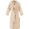 Bassetti Accappatoio Spugna 100% Cotone Tinta Unita Lungo con Cappuccio e Tasche Altamente Assorbente Uomo Donna Unisex (IT, Testo, M, Regular, Regular, 10-Avorio)