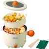 Tuzsocr Piccola pentola elettrica a caldo pentola,Ramen Cooker per cucina,Studio/Hotel (stile 2) Studio/Hotel