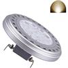 QLEE Led AR111 Lampadina G53 Faretto 15W 30 ° Beam View Angle Day Light 4000k SMD 15LEDs Imput AC DC 12V ES111 QR Spot Reflector Luci di pista 1200Lm 100w Lampada alogena di ricambio