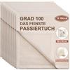 eFond 10 Pezzi Garza Alimentare, Panno per Formaggio, Mussola, Cheesecloth, Telo Filtrante, Grado 100 Puro Cotone Non Sbiancata per Cucina, Filtrazione Burro, Yogurt, Latte, Caffè, Succo
