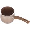 Buachois Pentola per Bagnomaria,300 Ml Pentola per Burro a Fondo Piatto in Lega di Alluminio con Manico in Legno, Pentola per Scaldavivande Mini Pentola per Sciogliere Il Cioccolato (caffè)