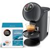 NESCAFÉ DOLCE GUSTO De'longhi Genio S Plus, Macchina per Caffè Espresso e Altre Bevande in Capsula, Automatica, Rossa + Espresso Palermo Caffé 96 Capsule