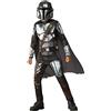 Rubie's Rubies Costume Mandalorian Classic per ragazzi, Tuta stampata, mantello e maschera, Oficial Mandalorian Star Wars per Carnevale, Halloween, Natale e cumpleanno