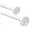 HIKENRI Bastone estensibile per tenda da doccia, 50-130 cm, in acciaio inox, senza trapano, asta per tenda da doccia, antiscivolo, non arrugginisce, non si piega mai, per armadio, tenda da cucina