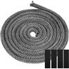 BSITSSS 1 Pezzi Guarnizione Stufa a Pellet, Guarnizione Stufa a Legna, Lungo Guarnizione per Porta Stufa, Fibra di Corda Ignifuga, Fibra di Vetro Corda Ignifuga per Stufa per Stufe,Camini (Φ8mm x 4m)