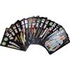 Rcxnm 55 carte collezionabili di calcio mondiale, gioco di carte (nero)