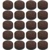 PATIKIL 12mm Punte per Stecche Biliardo, 20pz Punte per Stecche Biliardo in Cuoio Bufalo Sostituzione Punte per Stecche Biliardo, Marrone