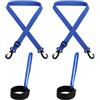 lasuroa 4pz Cinghia Porta Scarponi da Sci con Cinturino per Guanti Sportivi, Cinturino da Polso Regolabile per Guanti da Sci Cinghia Elastica per Scarponi da Snowboard per Sport Invernali (Blu)
