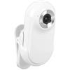 VBESTLIFE Fotocamera 1080P con Azione del Pollice, Montabile Ovunque, Fotocamera Piccola con Clip Posteriore, Fotocamera per Portatile, Fotocamera per Casco per Ciclismo (WHITE)