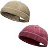 Initlove Cappello Docker per Uomini Cappello da Marinaio Vintage Senza Tesa Beanie Cap, Taglia unica