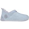 Vanuba Pantofole da uomo Oxford, misure 41-47 e 2 colori, realizzate a mano, in vera pelliccia di agnello, Grigio (Grigio cenere), 44 EU