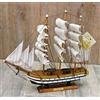 marca VELIERO Amerigo VESPUCCI MODELLINO Riproduzione in Legno E Tela 22,5 cm Medio Gia assemblata