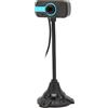 PUSOKEI Computer Laptop PC Mac Fotocamera Desktop per Conferenze e Videochiamate, Stream USB Camera Web Cam Messa a Fuoco Manuale Sensore CMOS 640x480 DPI USB Webcam con Microfono Trasmissione in Diretta Uffi