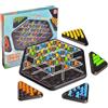 SUOXU Triangle Board Game Territory Capture Family Game, Chain Triggle Scacchi Rompicapo Strategia Puzzle Giocattoli da 2 a 4 giocatori, 6 anni e oltre Ragazzi Ragazze Regali di Natale Compleanno