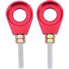 GOOFIT Catena Moto Reregolatore 15 mm Universali 1 Paio Pit Bike Sostituzione per Scooter ATV Ciclomotore Bicicletta Rosso