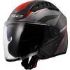 LS2 CASCO JET LS2 OF600 COPTER II DISTON GREY RED-06