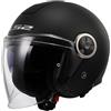 LS2 CASCO JET LS2 OF620 CLASSY SOLID MATT BLACK-06