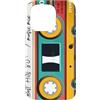 Cassette vintage bande magnétique 1980 P Cassette audio musica retrò anno 1980-80s mix best of Custodia per iPhone 15 Pro