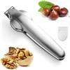 GOIEHIR Pinza per Castagne, Multifunzione Pinza Castagne, Taglia Castagne in Acciaio Inox, Schiaccianoci, Utensili da Cucina Frutta Secca Apri Noci