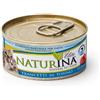 Naturina Elite Cibo Umido Naturale per Gatti - Trancetti di Tonno - 24x70 gr
