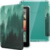 MoKo Custodia per Kindle Paperwhite 12a Gen & Colorsoft 2024, Foresta Verde | Cover Leggera con per eBook Reader in TPU Morbido Auto Sveglia/Sonno