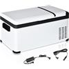 DecHome Frigo Portatile Elettrico a Compressore 20L con Maniglia e Schermo LCD Frigorifero Piccolo da 12/24V DC e 110/240V AC per Auto e Camion - 027V90C00