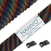 Namvo 550 Paracord Mil Spec Tipo III Cavo a 7 Corde a Paracadute Lunghezza Totale 100ft / 30 Metri, Rosa + Marrone Camo