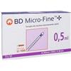 Bd Microfine Siringa Insulina 0,5 Ml 100 Ui Ago G30 30 Pezzi